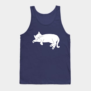 White cat. Tank Top